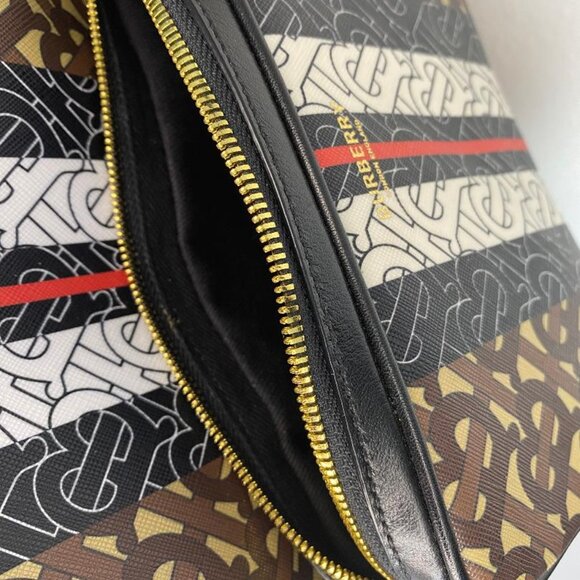 Burberry Backpack Brown E Canvas w/ Printed TB Motif- Never Worn main image 4